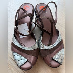 Cole Haan x Nike Air Wedge Sandals 🤎 $160 Retail | Vintage Luxe Leather | 9.5
